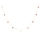 SALE - Multi Discs Long Necklace - Rosegold - Necklaces - Ofina
