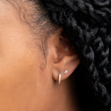 Tiny Baguette Studs - - Earrings - Ofina