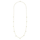 Long CZ Necklace - Gold - Necklaces - Ofina