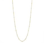 14k Solid Gold Ball Chain Necklace - Yellow Gold / 16" - Necklaces - Ofina