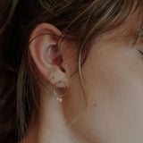 Halo Duo Pearl Studs - - Earrings - Ofina