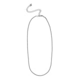 CZ Tennis Choker - Silver - Necklaces - Ofina