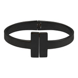 SALE - Closed Double Bar Hinged Cuff - Gunmetal - Bracelets - Ofina