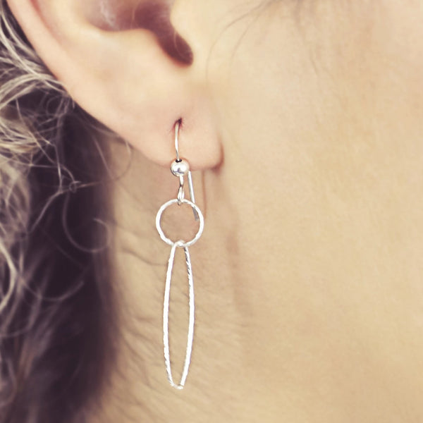 Circles & Marquise Earrings - - Earrings - Ofina
