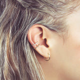 CZ Prong Middle Ear Cuff - - Earrings - Ofina