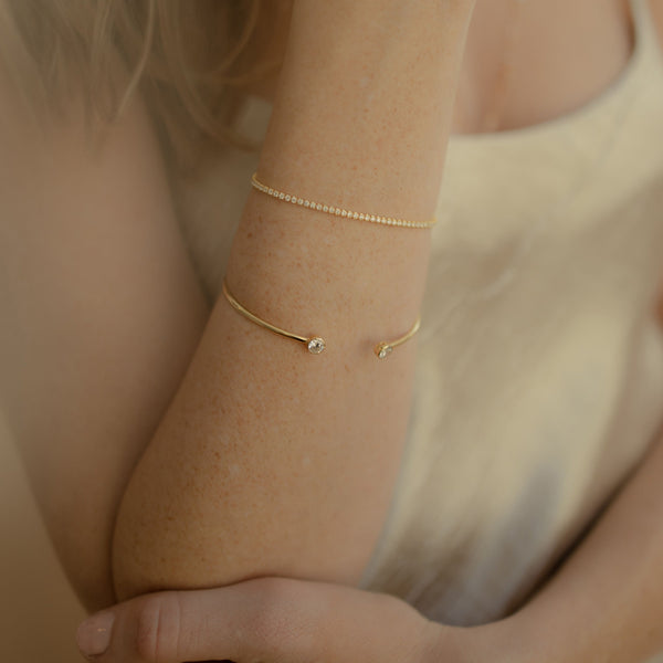 CZ Cuff - - Bracelets - Ofina