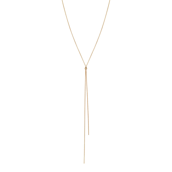 Adjustable Snake Chain Lariat - Default Title - Necklaces - Ofina