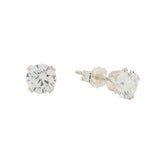 CZ Prong Studs - 3mm / Silver - Earrings - Ofina