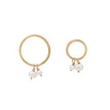 Halo Duo Pearl Studs - - Earrings - Ofina
