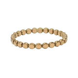 SALE-Beaded Stacking Ring - Flat / Gold / 4 - Rings - Ofina