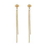 Box Chain Sphere Studs - Small - Earrings - Ofina