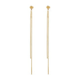 Box Chain Sphere Studs - Large - Earrings - Ofina