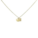 State Necklace - Necklaces - Gold - Gold / WA - Azil Boutique
