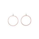 SALE - Brushed Hoop Earring - Rosegold / Large - Earrings - Ofina