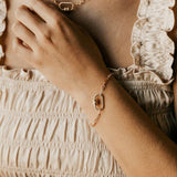 Elongated Oval Link Carabiner Bracelet - - Bracelets - Ofina