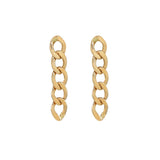 Curb Chain Studs - - Earrings - Ofina