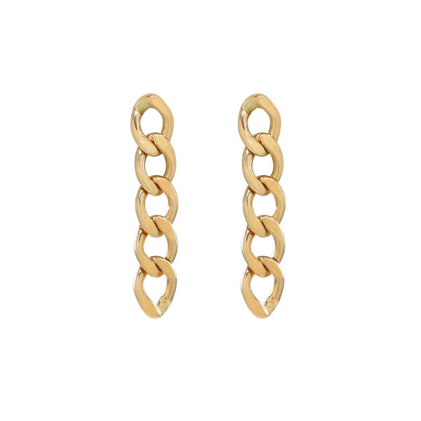 Curb Chain Studs - - Earrings - Ofina
