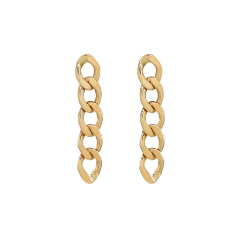Curb Chain Studs - - Earrings - Ofina