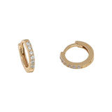 Classic CZ Huggies - Small / Gold - Earrings - Ofina