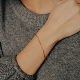 Figaro Chain Link Bracelet - - Bracelets - Ofina
