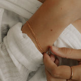 Figaro Chain Link Bracelet - - Bracelets - Ofina