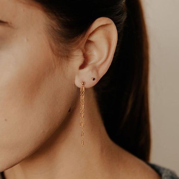 Detachable Round Multi Bar Sphere Studs - - Earrings - Ofina
