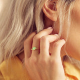 Oval Opal Ring - - Rings - Ofina
