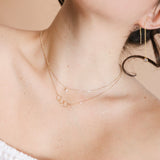 CZ Tiny Rhombus Necklace - - Necklaces - Ofina