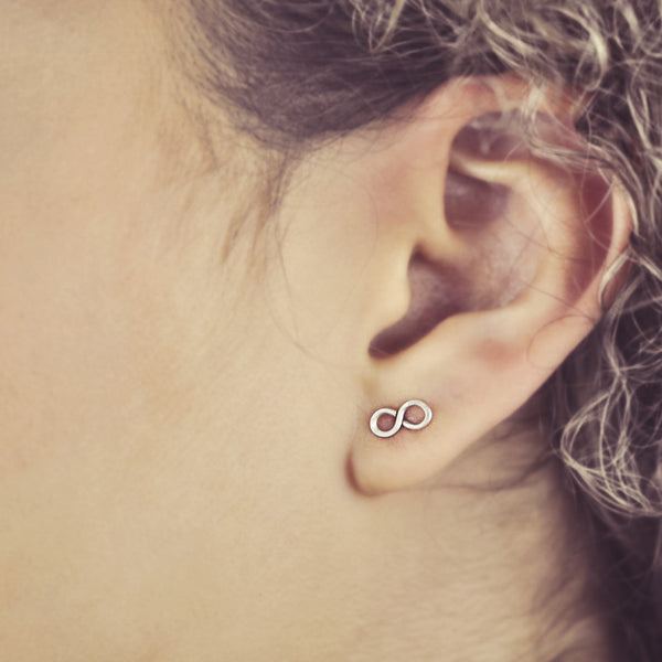 Infinity Wirewrapped Studs - - Earrings - Ofina