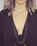 Multi-Interlocking Diamond Cut Necklace - - Necklaces - Ofina