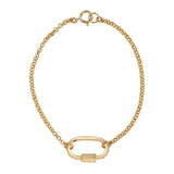 Rolo Chain Carabiner Bracelet - - Bracelets - Ofina