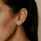 CZ Leaf Studs - - Earrings - Ofina