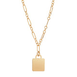 Thin Lock Necklace - - Necklaces - Ofina