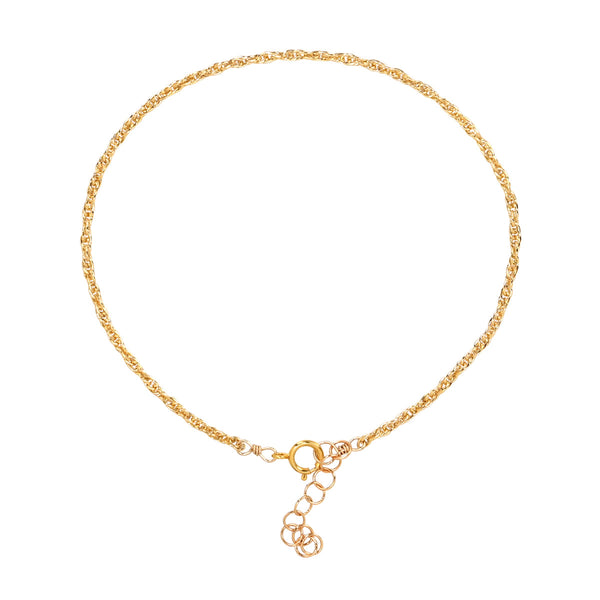 Thick Rope Chain Anklet - 8" - Bracelets - Ofina