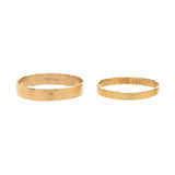 Bold Hammered Band Ring - - Rings - Ofina