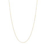 14k Solid Gold Thin Chain Necklace - - Necklaces - Ofina