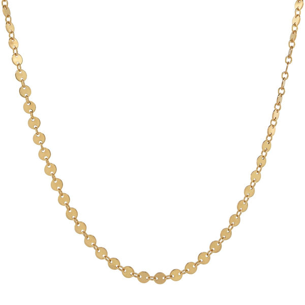 Multi Disc Choker Necklace - Gold / 14" - Necklaces - Ofina