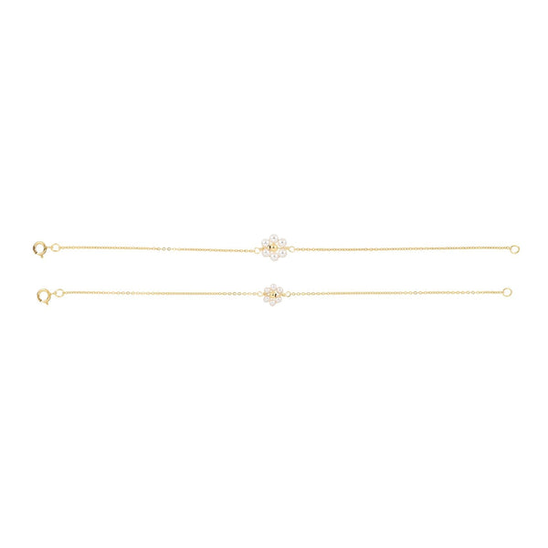 Beaded Daisy Pearl Bracelet - - Bracelets - Ofina