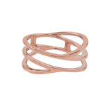 14k Swirl Ring - Rose Gold / 5 - Rings - Ofina