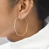 Infinity Octagon Hoops - - Earrings - Ofina