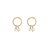 Halo Duo Pearl Studs - Small - Earrings - Ofina