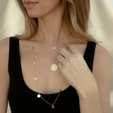 Saint Christopher Disc Necklace - - Necklaces - Ofina