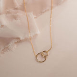 Circle Duo Necklace - - Necklaces - Ofina