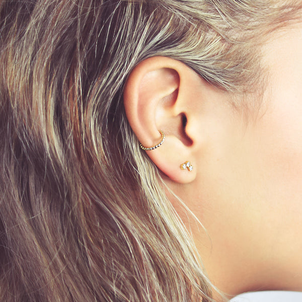 Beaded Middle Ear Cuff - - Earrings - Ofina
