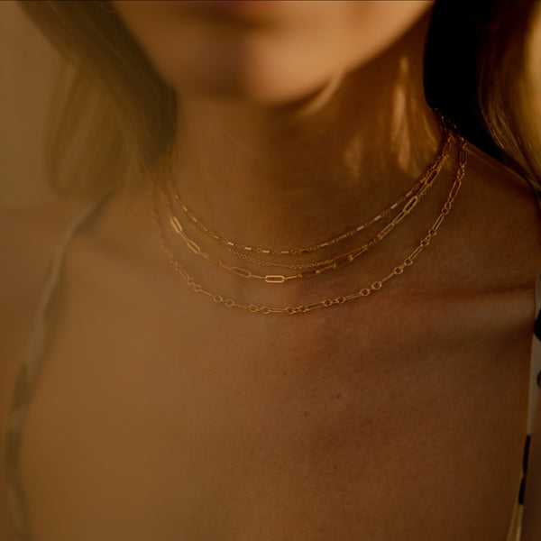 Oval Link Chain Necklace - - Necklaces - Ofina