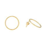 Circle Post Studs - - Earrings - Ofina