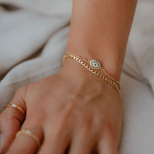 Curb Chain Bracelet - - Bracelets - Ofina
