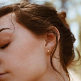 10k Solid Gold Huggie Hoops - - Earrings - Ofina