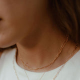 Figaro Chain Link Necklace - - Necklaces - Ofina