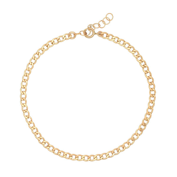 Curb Chain Anklet - 8" - Bracelets - Ofina